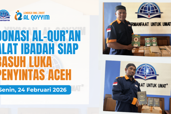 Donasi Al-Qur’an Alat Ibadah Siap Basuh Luka Penyintas Aceh