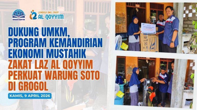 Program Kemandirian Ekonomi Mustahik Zakat LAZ Al Qoyyim Perkuat Warung Soto di Grogol